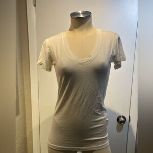 Vneck white tshirt NWT by nostalgia